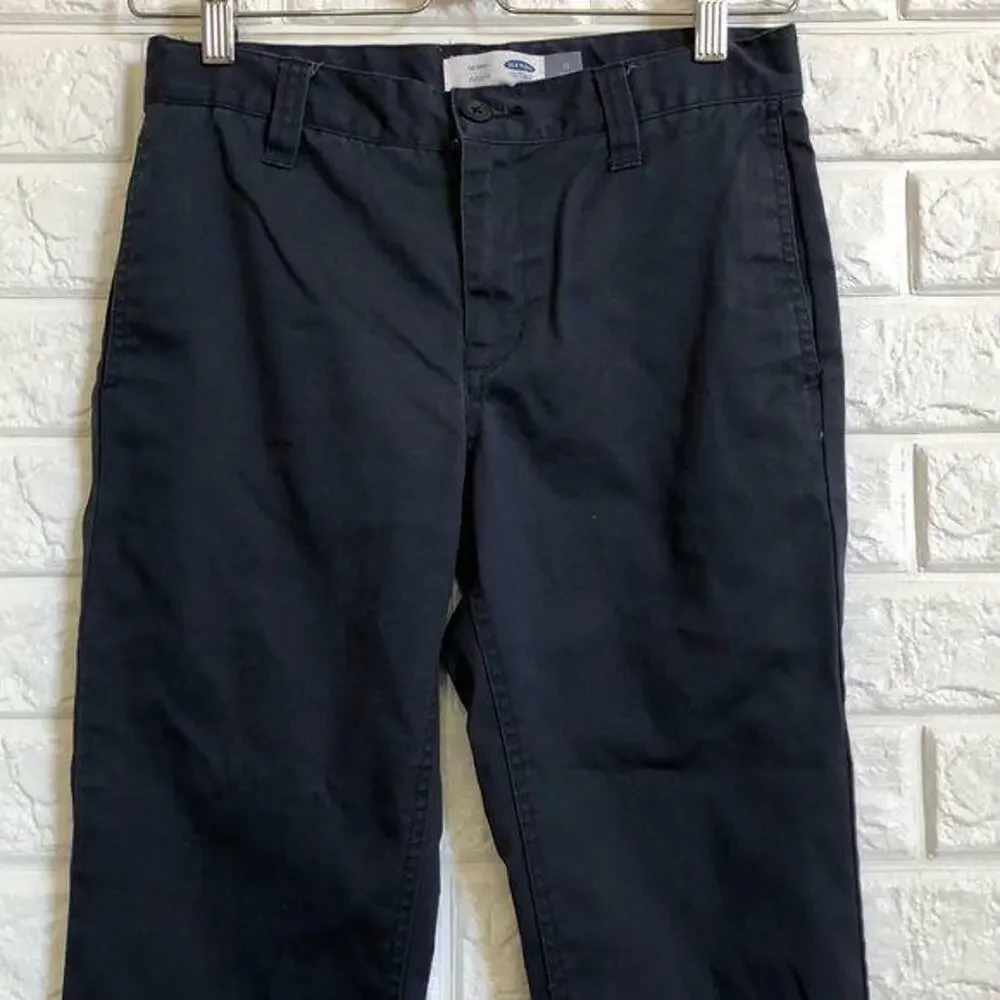 Old Navy‎ blue school uniform style skinny slacks Chinos Boys Size 12